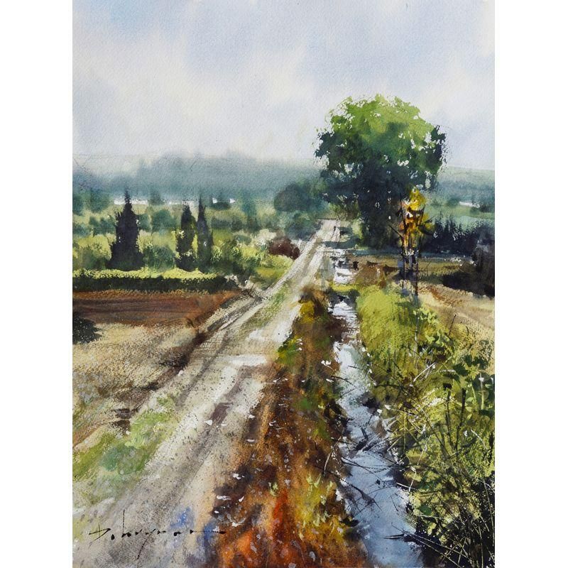 水彩画 construction24 F8号 水彩画 construction24 F8号 水彩画