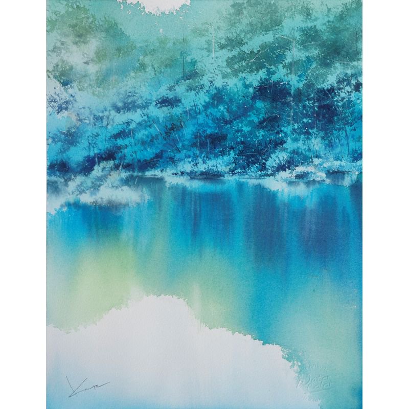 春﨑幹太 「Brilliance of the water」 水彩６号大（39.5×30.3cm 