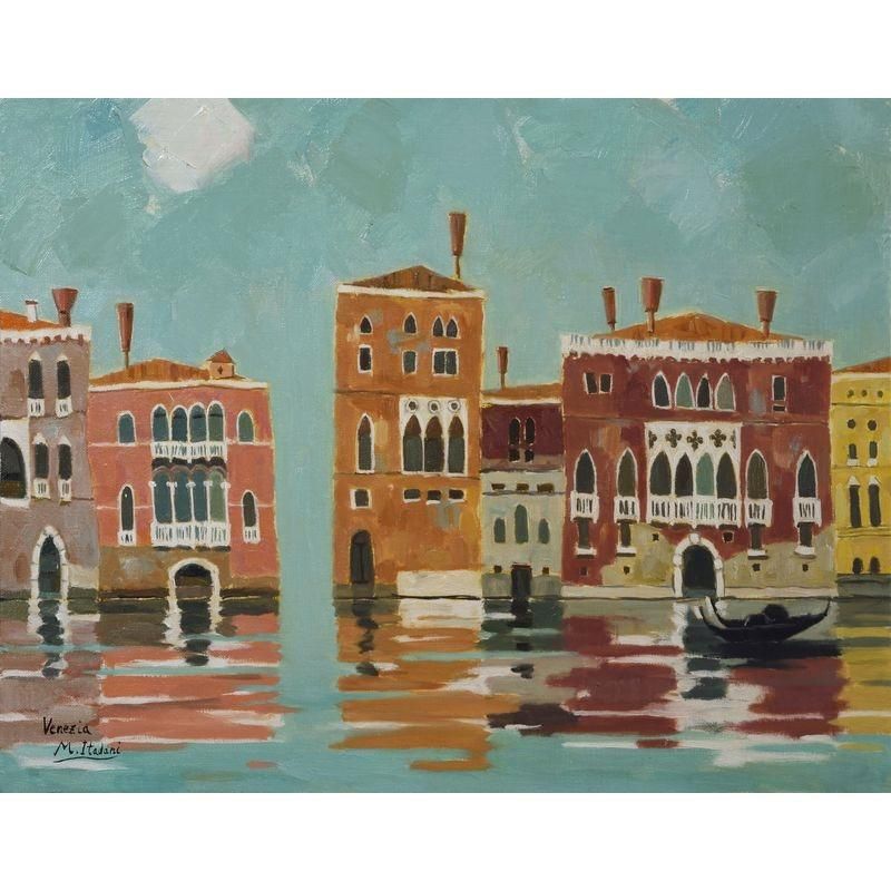 板谷雅比 「ヴェネツィアの商館」 油彩6号 - 一枚の繪オンラインショップ