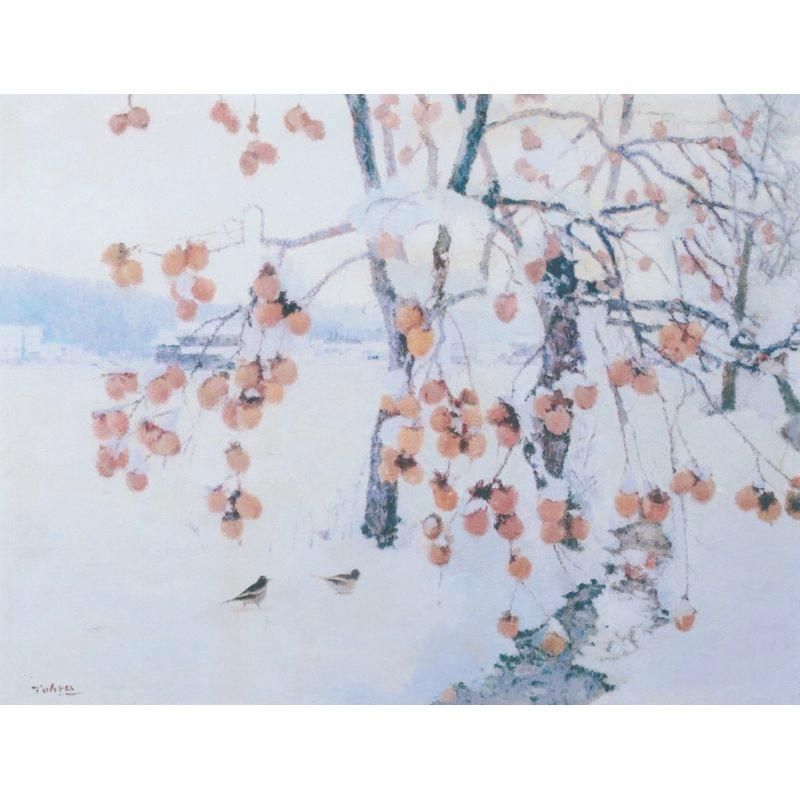 横山央児 油彩画 F8号『東尋坊』1974年制作