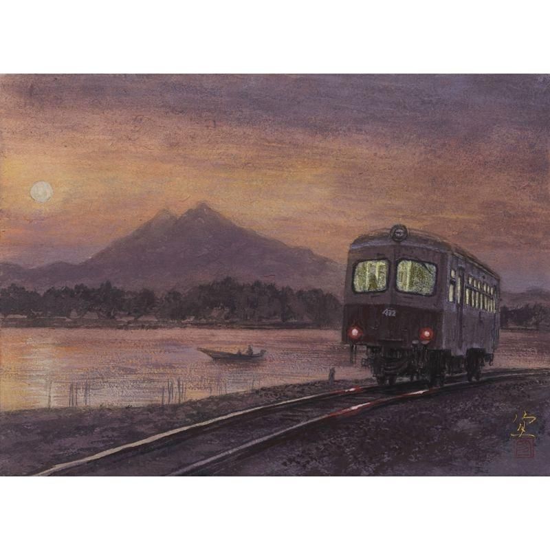 楽天市場】「穂高連峰」谷口春彦 F6サイズ油彩画[油絵]・日本