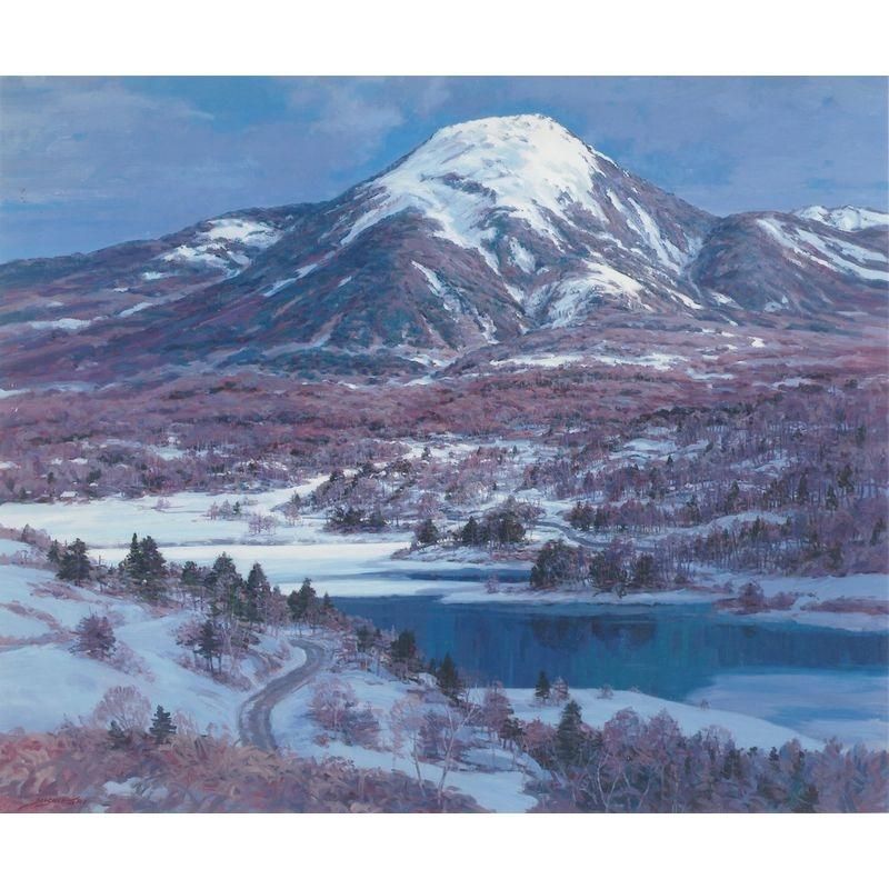錦織重治 「蓼科山光彩」 油彩130号 - 一枚の繪オンラインショップ