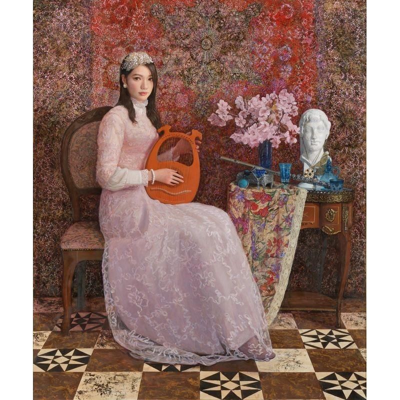 西田陽二 「春の調べ」 油彩130号 - 一枚の繪オンラインショップ