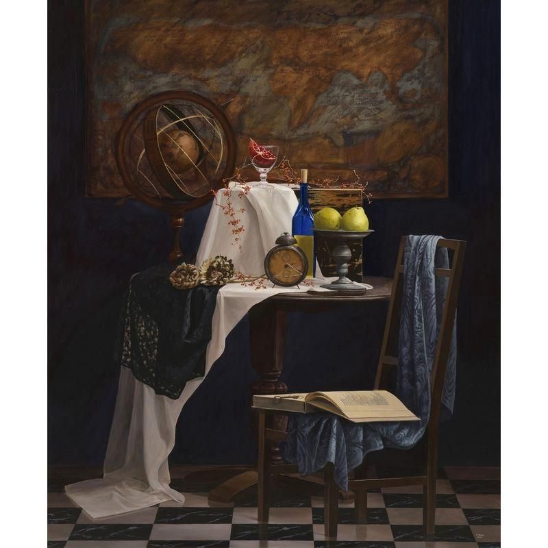 福本弥生 「time on thet able」 油彩130号 - 一枚の繪オンラインショップ