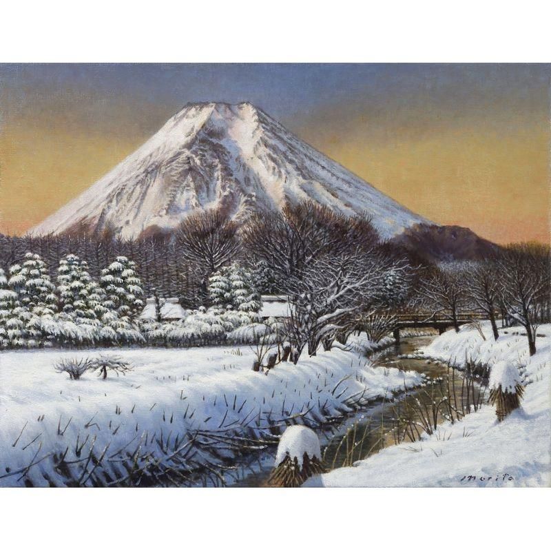 川口金作 作 風景画 の 短冊 です。 真作保証】川瀬巴水 河口湖 新版画 Kawase Hasui Shinhanga Lake