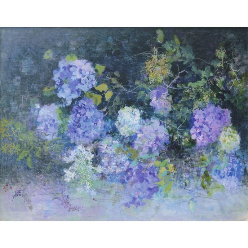 油絵　羽倉恭子　FMSサイズ　花 油絵 羽倉恭子 FMSサイズ 花 油絵 羽倉恭子 FMSサイズ 花 （一枚