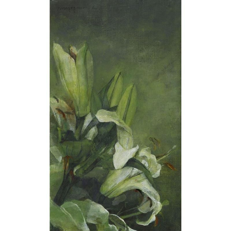 油絵【静寂】 油絵の絵画で中山力治が描いた風景画の油絵「静寂」をご購入