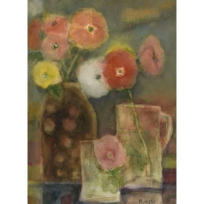 桜井慶治「裸婦」水彩画・5号 絵画買取・販売の小竹美術