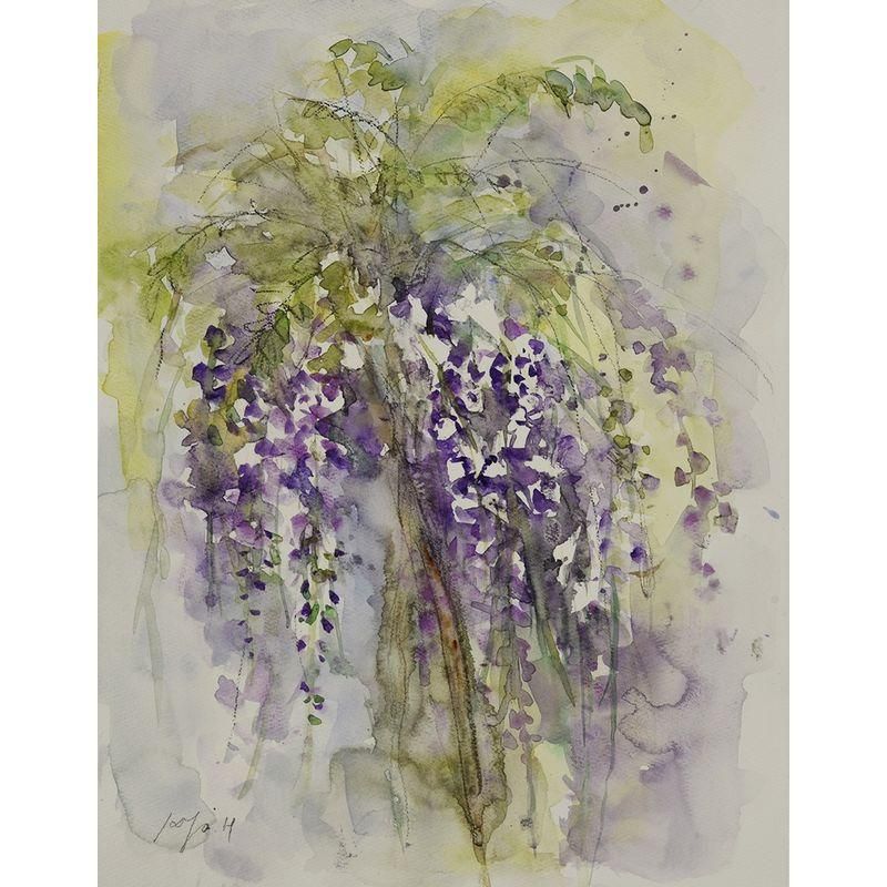 桜井慶治「裸婦」水彩画・5号 絵画買取・販売の小竹美術