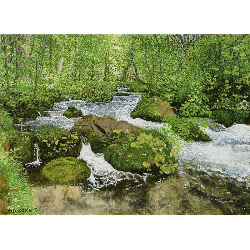 風景画 油彩 約53×45cm 気質アップ】 Amazon.co.jp: 風景 油絵 油彩画 受注制作 F6号 奥