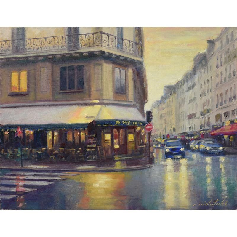 絵画506 油絵/風景/街景/シドニー　/ロックス/建物/P10号 h-1237-4.jpg