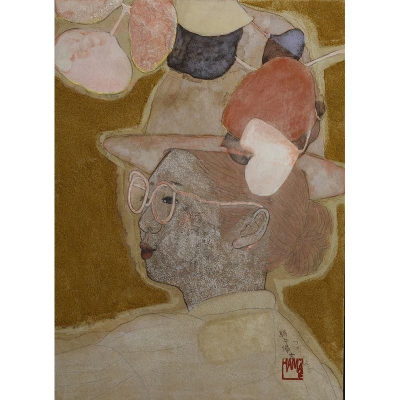 【真作】入江北宰　日本画　15号相当　「鮎」　額装入り　裏板固定　絵画 Yahoo!オークション -「入江北宰」の落札相場・落札価格