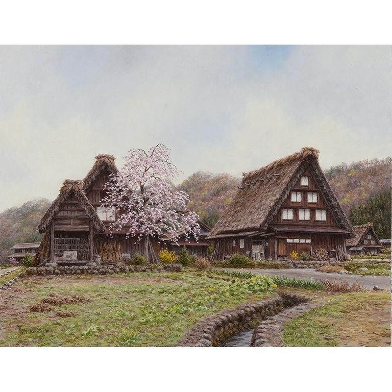 金子東日和　一枚の繪【遅春山峡（福島県下郷町）】油彩 8号 金子東日和 一枚の繪【遅春山峡（福島県下郷町）】油彩 8号 - メルカリ