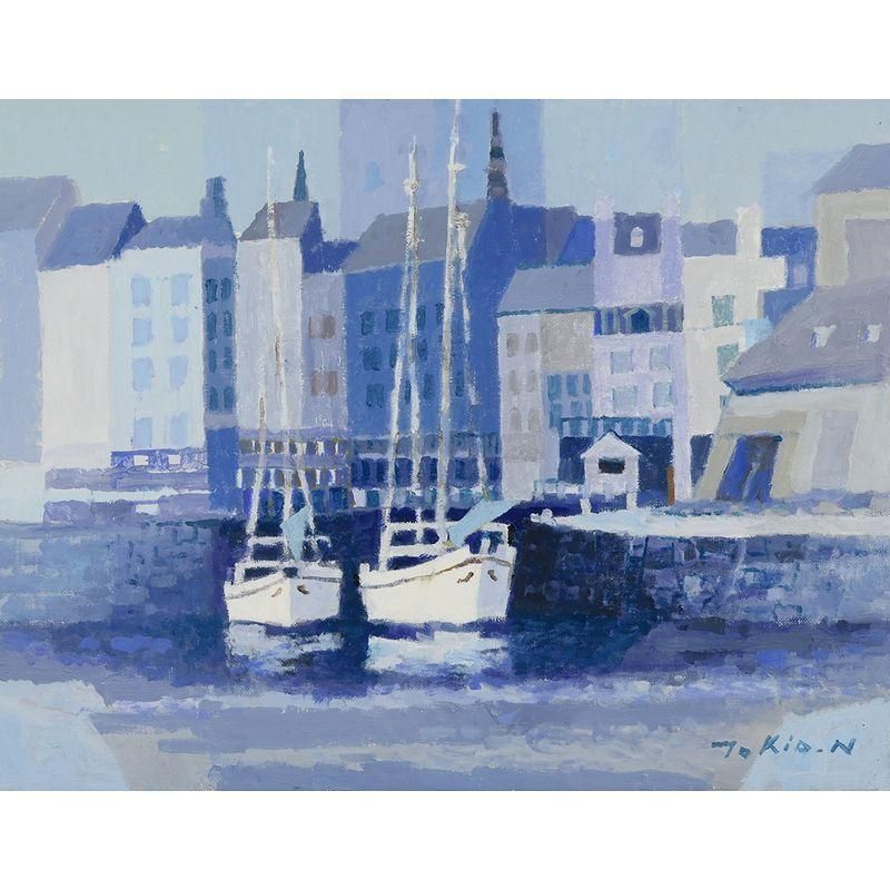 彩色画　外国の風景 彩色画 外国の風景