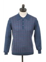 <img class='new_mark_img1' src='https://img.shop-pro.jp/img/new/icons22.gif' style='border:none;display:inline;margin:0px;padding:0px;width:auto;' />30% OFF ART GALLERYFRANKLINɡKNIT POLO SHIRTMID BLUE