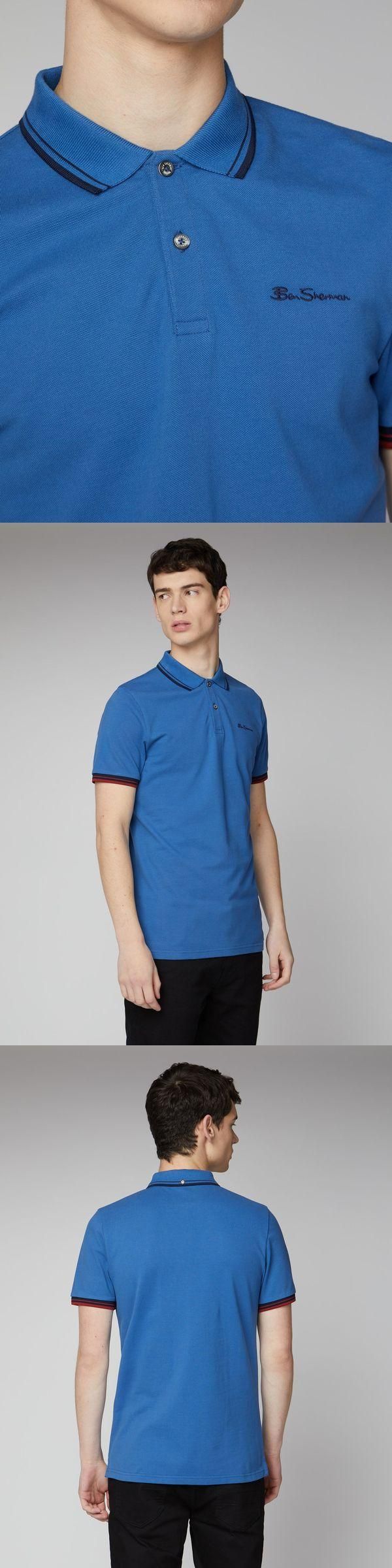 Ben Sherman　　Twin Tipped Polo Shirt　　BLUE