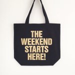 <img class='new_mark_img1' src='https://img.shop-pro.jp/img/new/icons50.gif' style='border:none;display:inline;margin:0px;padding:0px;width:auto;' />DoiN' THe MoDTHE WEEKEND STARTS HERE! TOTE BAGBLACKGOLD