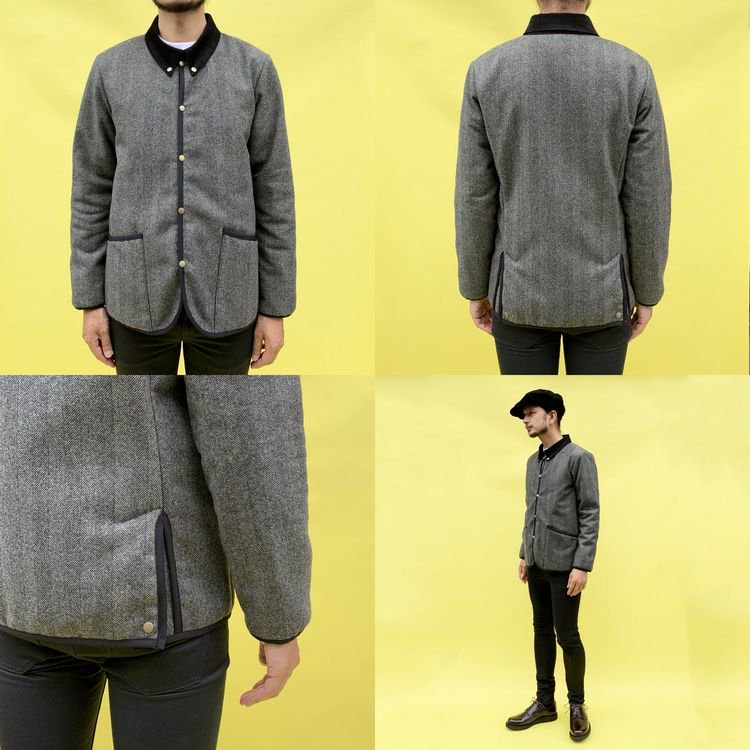 Original John QUILTING B.D JACKET GREY