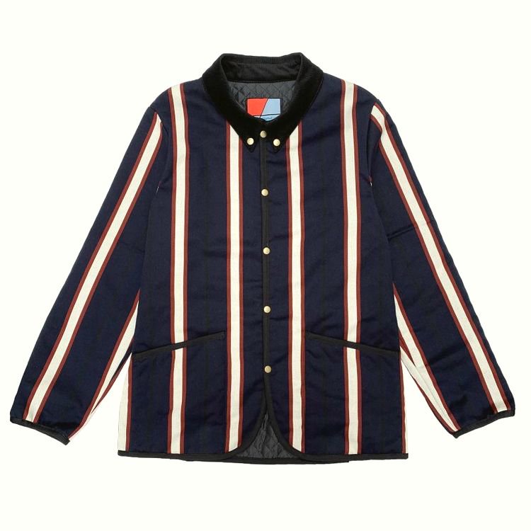 Original John　　QUILTING B.D JACKET　　NAVY STRIPE