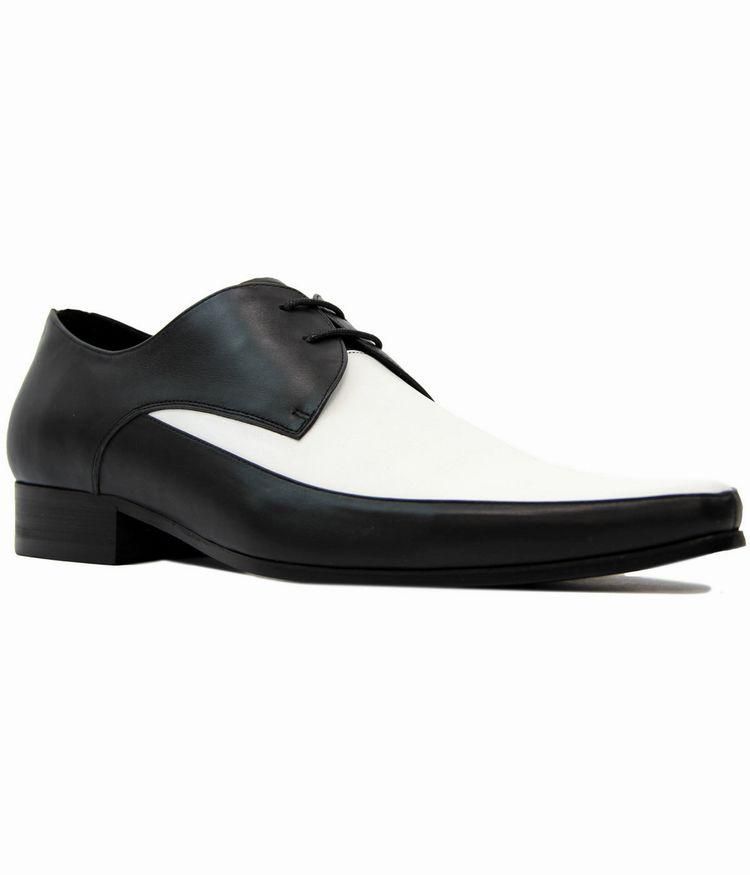MADCAP ENGLAND 'WELLER' JAM GIBSON SHOES BLACK×WHITE