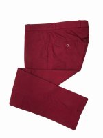 RELCO LONDON   STA PREST TROUSERS BURGUNDY