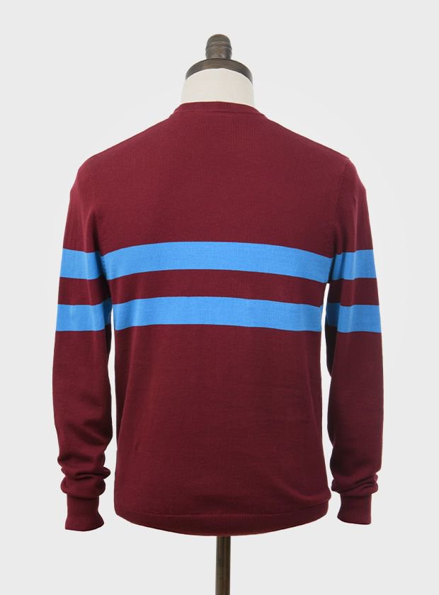 ART GALLERY　　”SCENE”　CREW NECK KNIT　　WINE