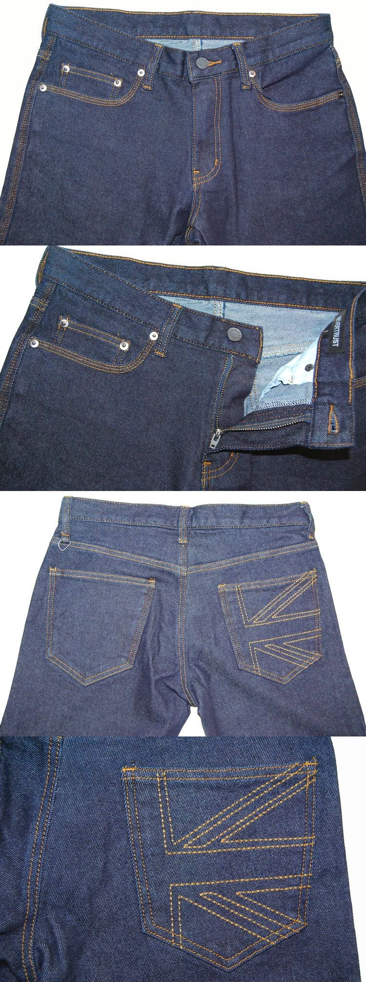 NEVERTRUST STRETCH 5 POCKET PANTS BLUE DENIM