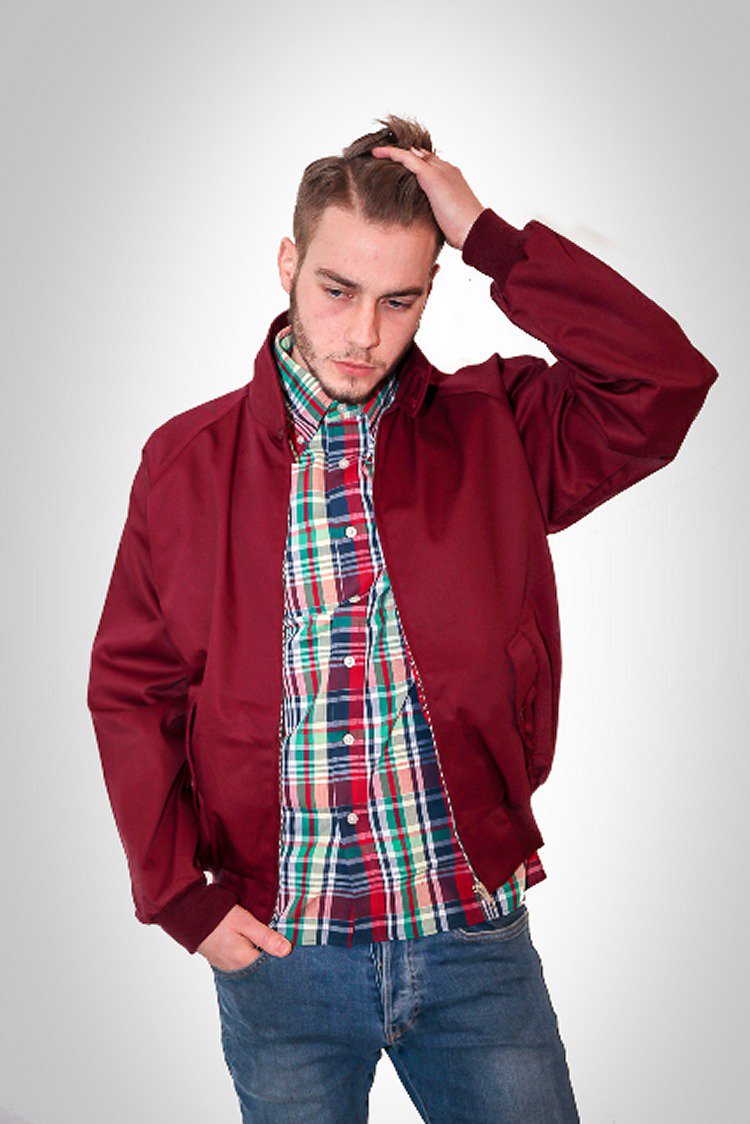 COMBAT 　英国製HARRINGTON　JACKET　 　BURGUNDY