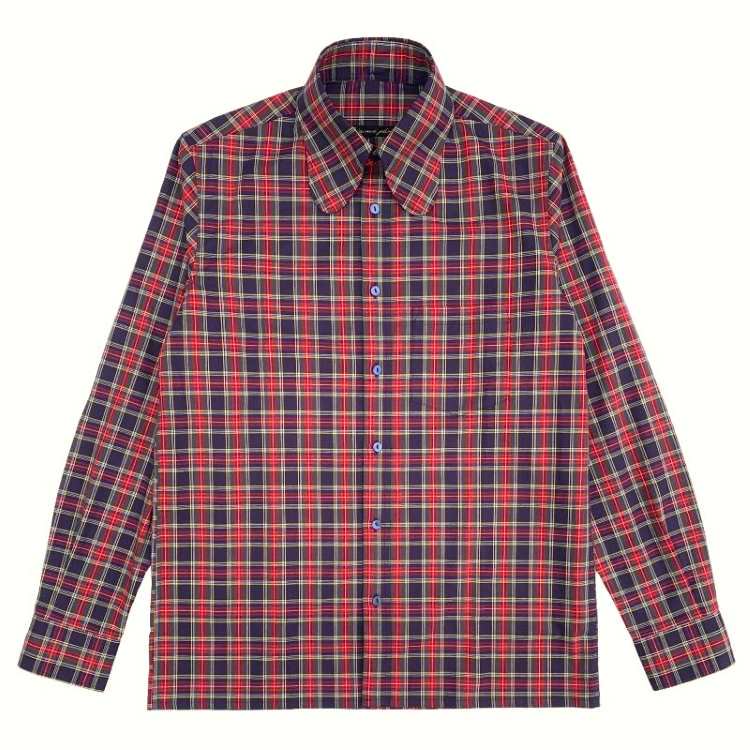 Original John　　BEAGLE COLLAR SHIRTS　-　TARTAN NAVY