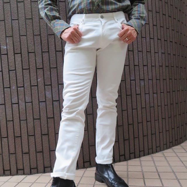 NEVERTRUST | PIQUE STRETCH 5 POCKET PANTS | WHITE /ネバートラスト