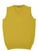 <img class='new_mark_img1' src='https://img.shop-pro.jp/img/new/icons8.gif' style='border:none;display:inline;margin:0px;padding:0px;width:auto;' />RELCO LONDONV-NECK KNITTED TANK TOPMUSTARD