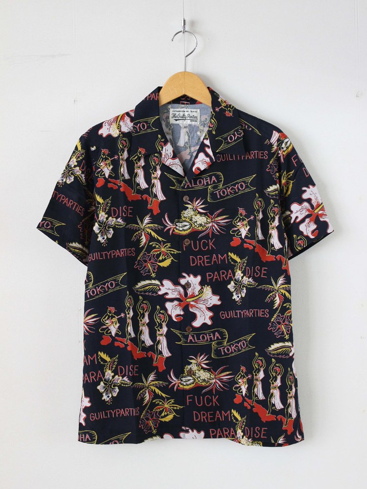 WACKO MARIA | ワコマリア TOKYO JAPAN S/S HAWAIIAN SHIRT #NAVY