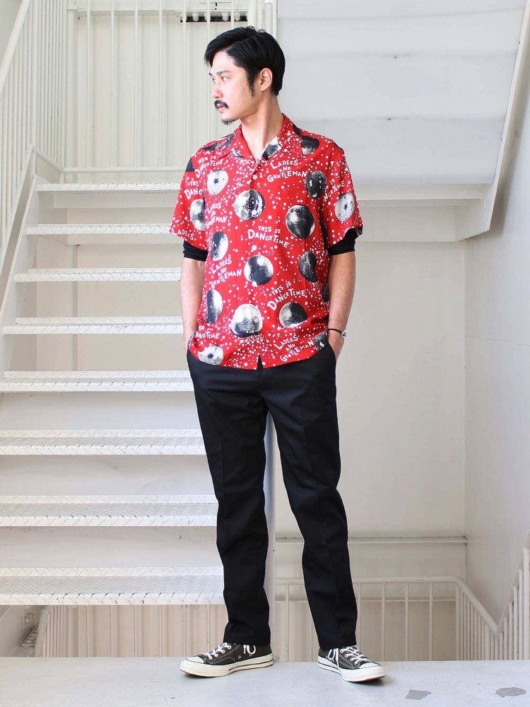 WACKO MARIA | ワコマリア MIRROR BALL S/S HAWAIIAN SHIRTS #RED