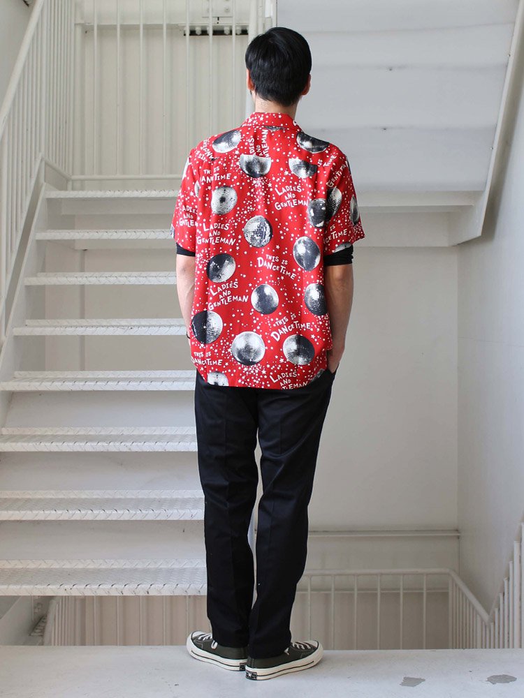 WACKO MARIA | ワコマリア MIRROR BALL S/S HAWAIIAN SHIRTS #RED