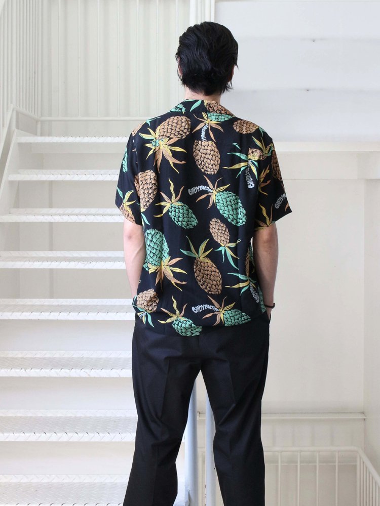 WACKO MARIA | ワコマリア PINEAPPLE S/S HAWAIIAN SHIRT #BLACK