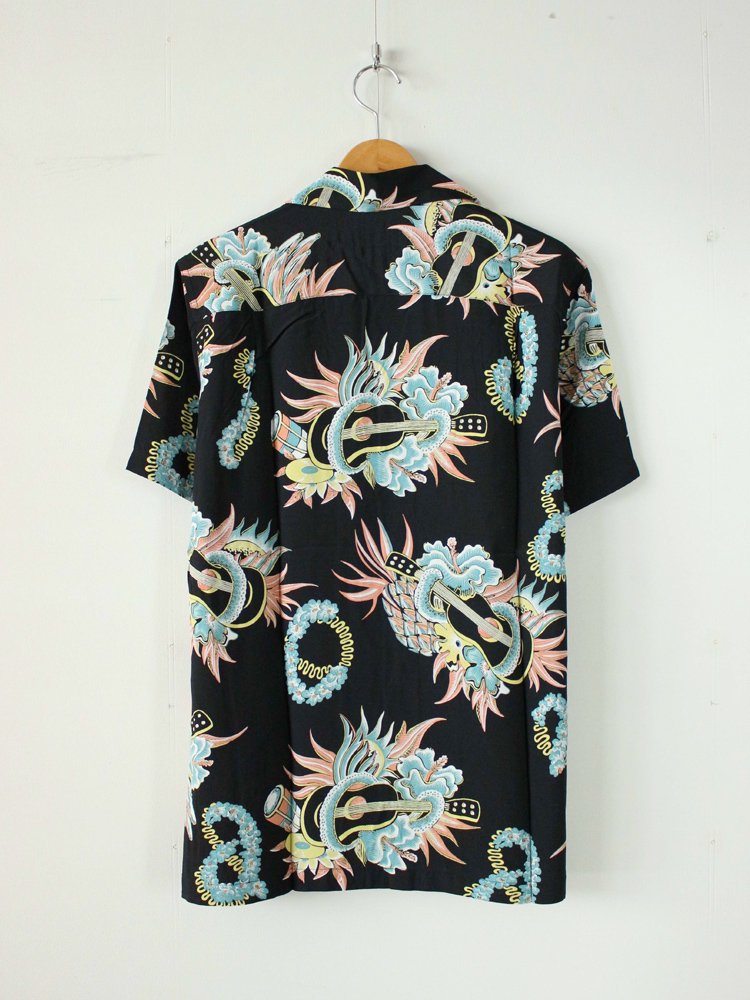 珍しい ワコマリア 18SS JAMAICA FLOWER HAWAIIAN S/S M シャツ