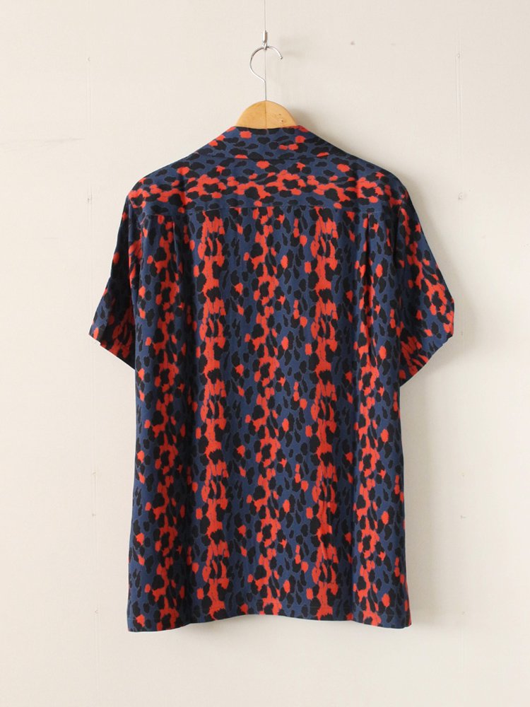 WACKO MARIA | ワコマリア LEOPARD S/S HAWAIIAN SHIRT (TYPE 1) #BLUE