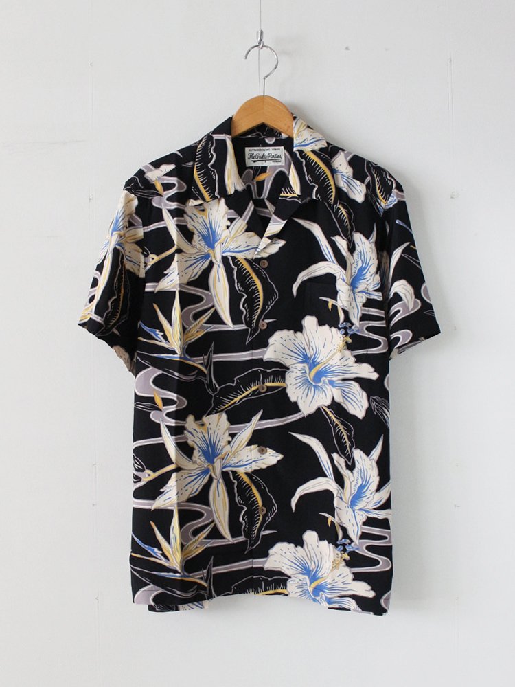 アロハシャツ / HAWAIIAN SHIRT S/S (TYPE 8) BLACK