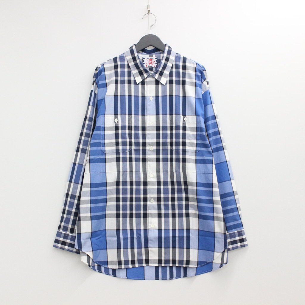 SON OF THE CHEESE Flannel check P/O シャツ