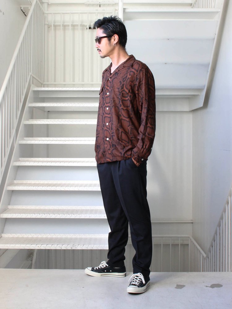 WACKO MARIA | ワコマリア HAWAIIAN SHIRT L/S (TYPE 1) #BROWN [19FW