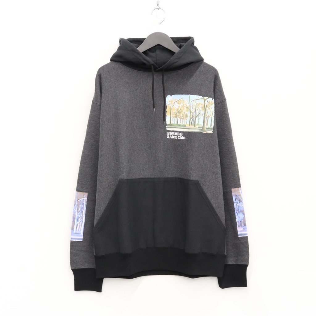 Dunno｜FOREST 2TONE HOODY #C-BLACK/BLACK [DN0501307]