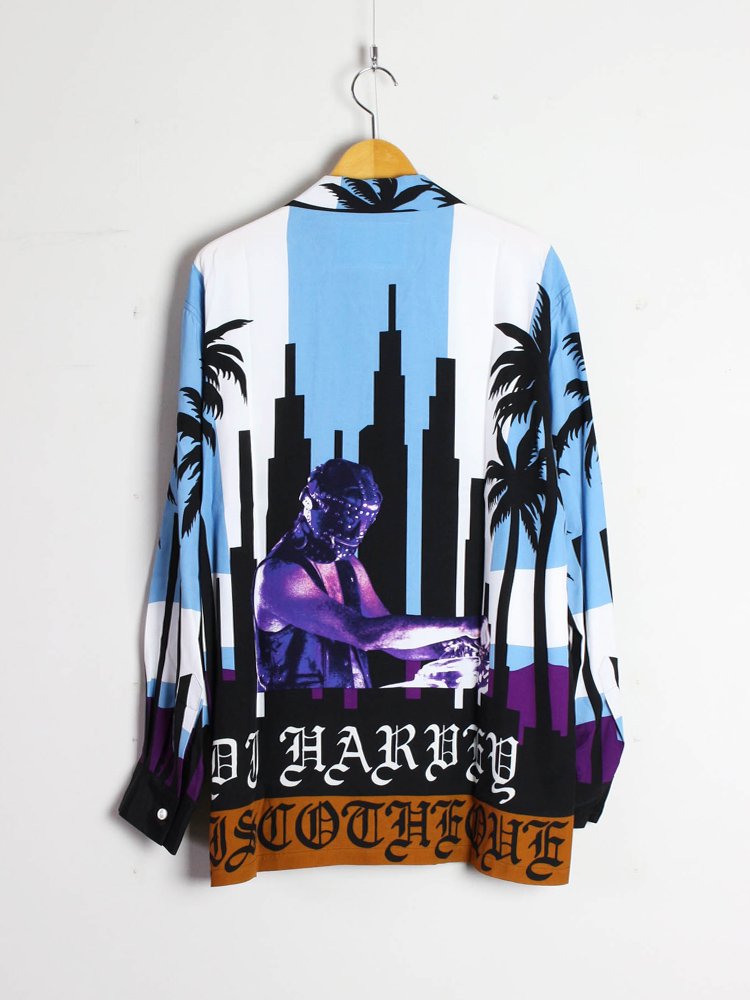 アロハシャツ / DJ HARVEY | L/S HAWAIIAN SHIRT BLUE
