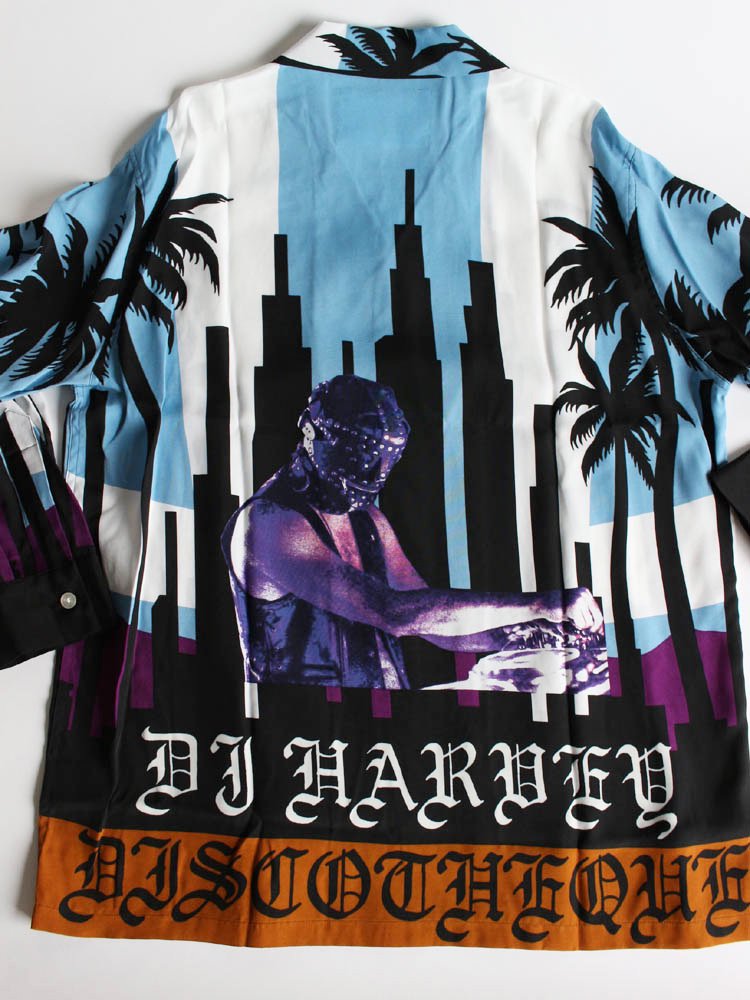 アロハシャツ / DJ HARVEY | L/S HAWAIIAN SHIRT BLUE