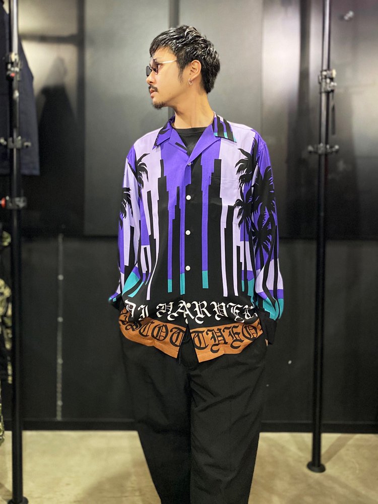 WACKO MARIA | ワコマリア DJ HARVEY | L/S HAWAIIAN SHIRT #PURPLE