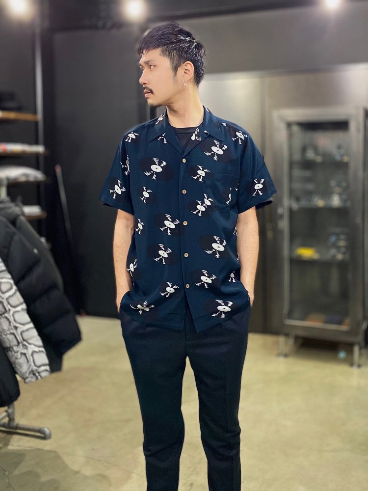 アロハシャツ / HAWAIIAN SHIRT S/S (TYPE 1) NAVY