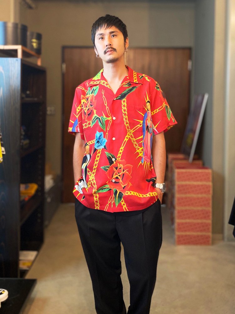 アロハシャツ / HAWAIIAN SHIRT S/S (TYPE 3) RED