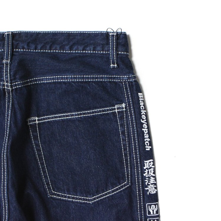 BLACK EYE PATCH HANDLE WITH CARE DENIM34