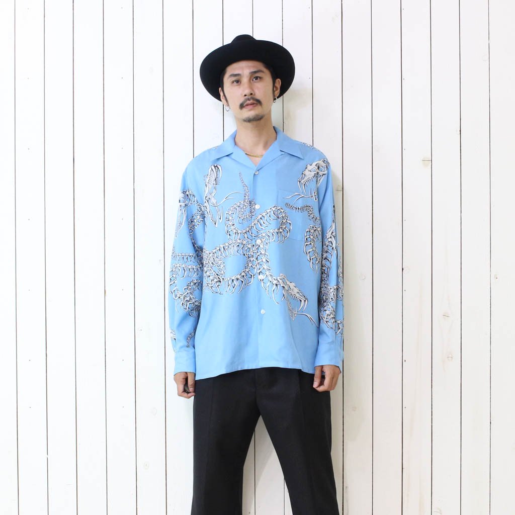 WACKO MARIA | ワコマリア HAWAIIAN SHIRT L/S (TYPE 6) #BLUE [20FW