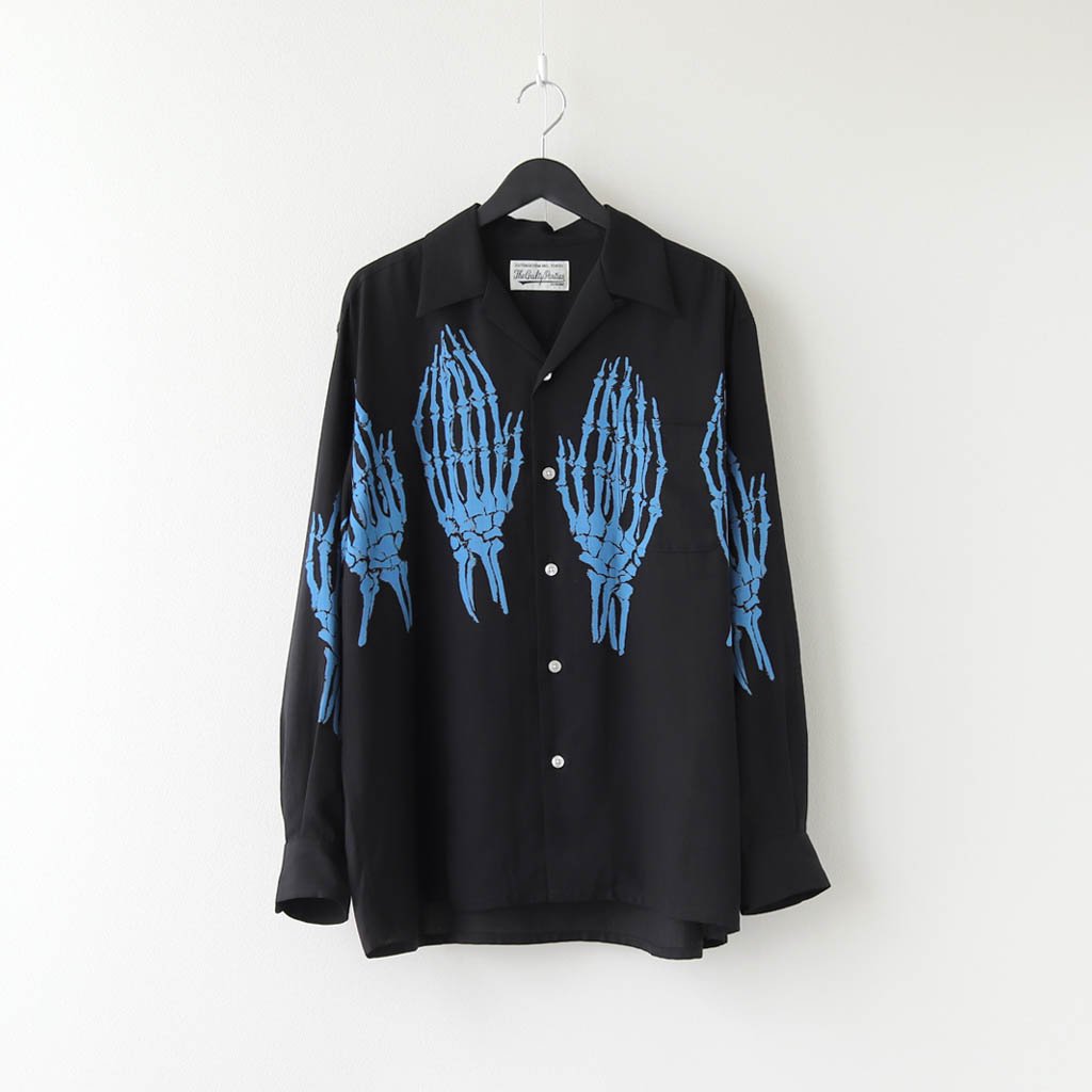 アロハシャツ / HAWAIIAN SHIRT L/S (TYPE 5) BLACK-BLUE