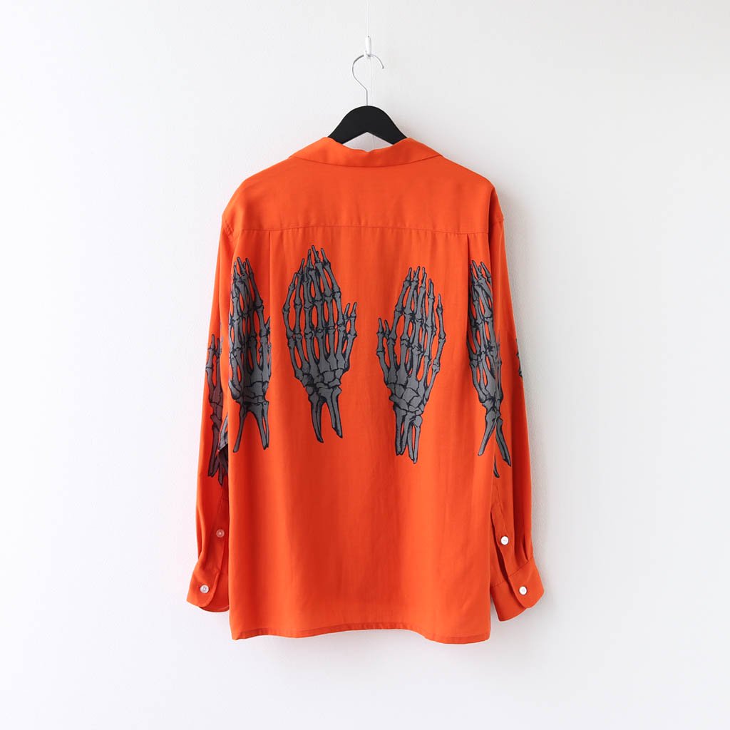 WACKO MARIA | ワコマリア HAWAIIAN SHIRT L/S (TYPE 5) #ORANGE [20FW